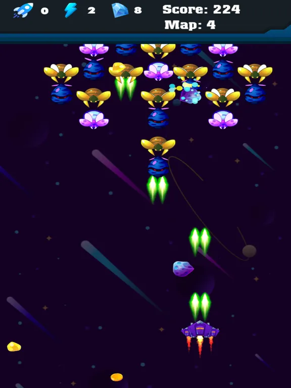 Alien Battle Airplane War Game iPad 应用截图