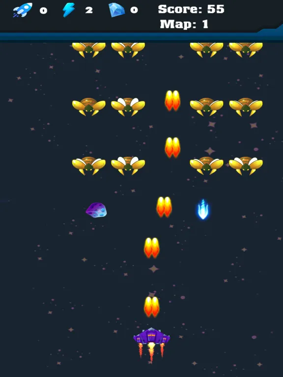 Alien Battle Airplane War Game iPad 应用截图