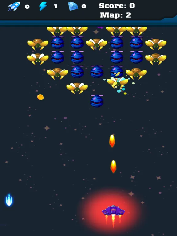 Alien Battle Airplane War Game iPad 应用截图