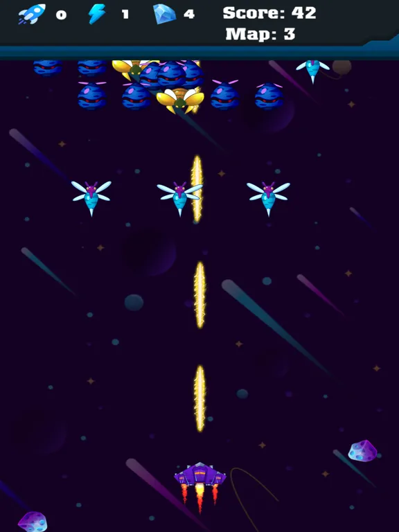 Alien Battle Airplane War Game iPad 应用截图