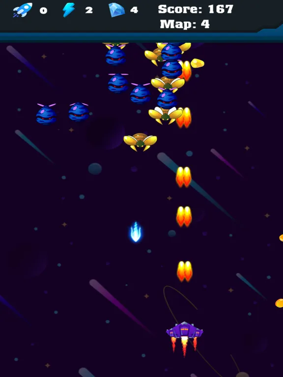 Alien Battle Airplane War Game iPad 应用截图