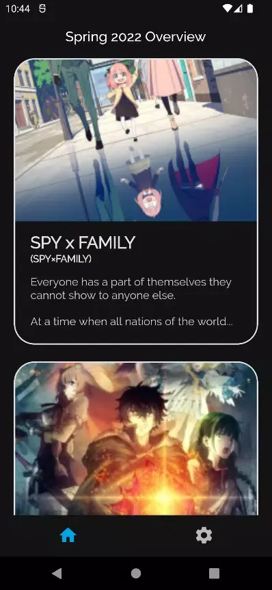 Anime Browser Screenshots
