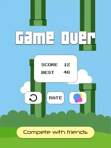 Screenshot di Paper Bird - The impossible adventure of a clumsy bird iPad 