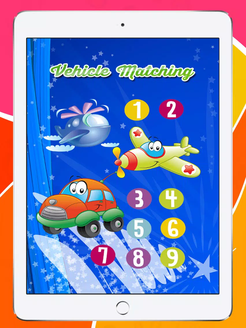 Matching Vehicle Cards Game for Kindergarten Free iPad Screenshots