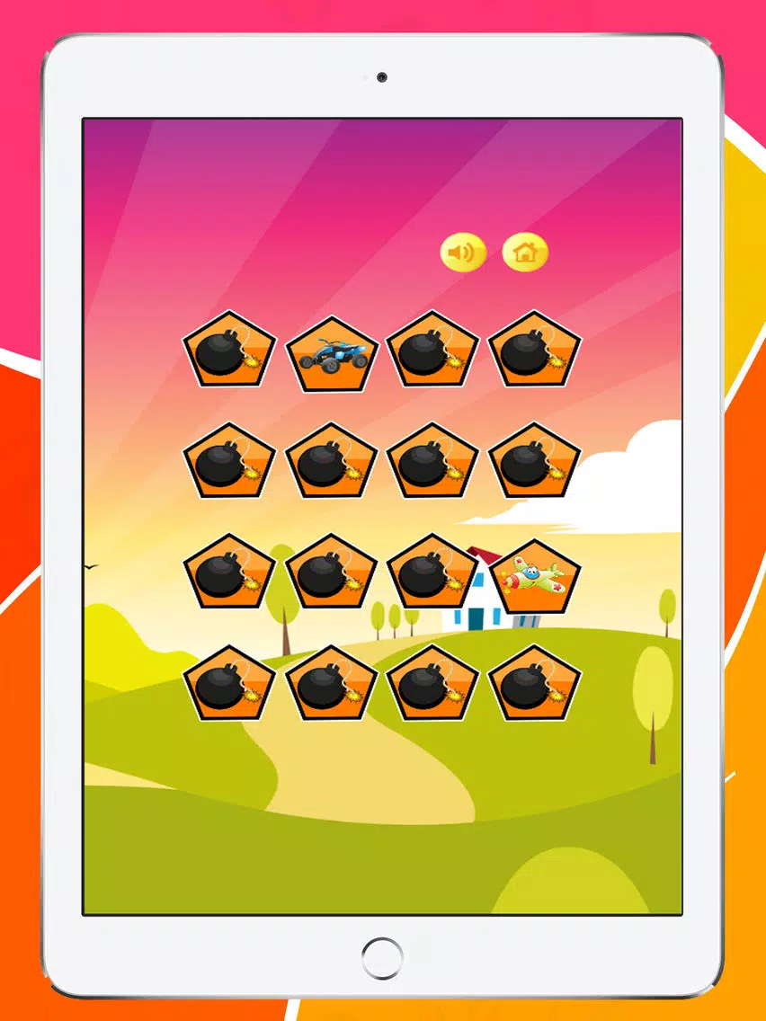 Matching Vehicle Cards Game for Kindergarten Free iPad Screenshots