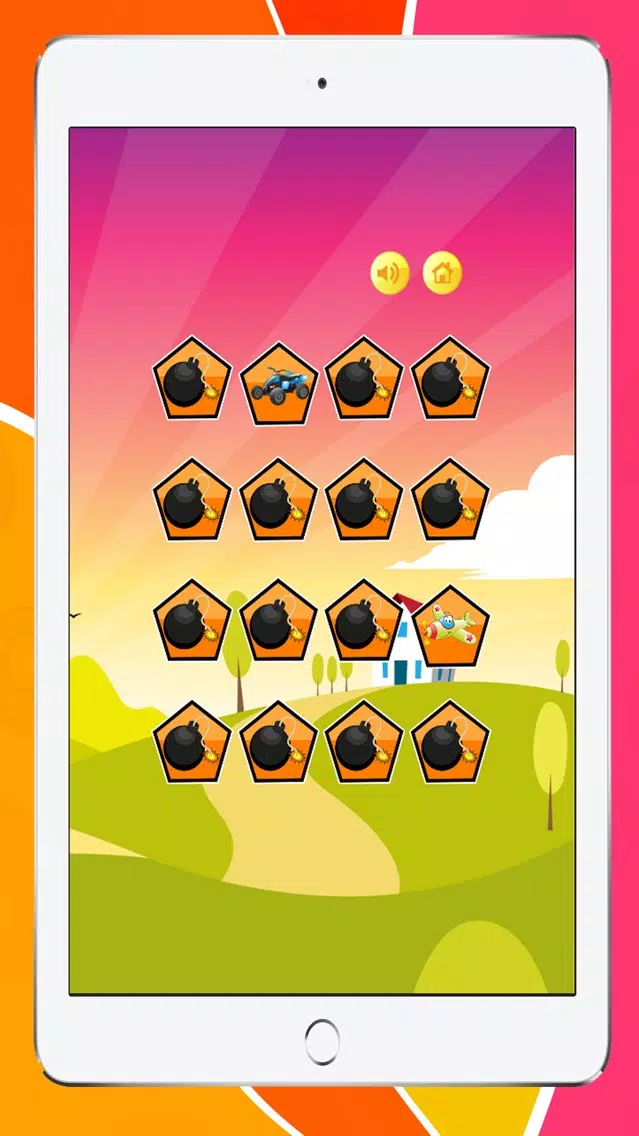 Matching Vehicle Cards Game for Kindergarten Free Screenshots