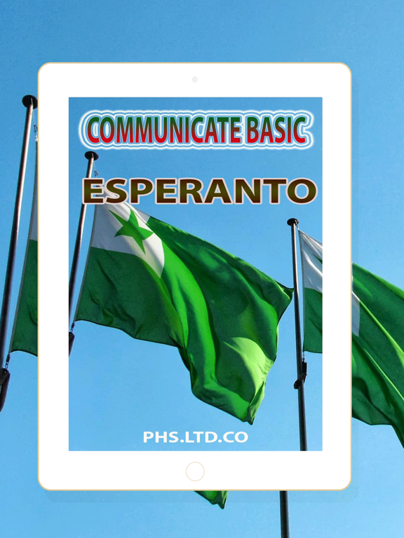 ภาพหน้าจอของ Communicate Esperanto iPad