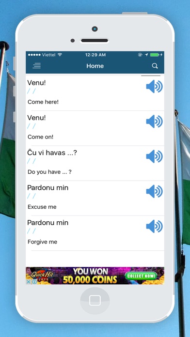 ภาพหน้าจอของ Communicate Esperanto