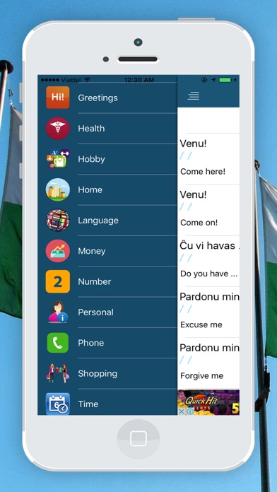 ภาพหน้าจอของ Communicate Esperanto