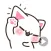 A Puffy Cheeks Cat Stickers