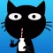 Funny Black Cat Stickers