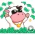 Moo the Rich Cow Stickers