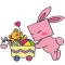 Square Face Rabbit Stickers