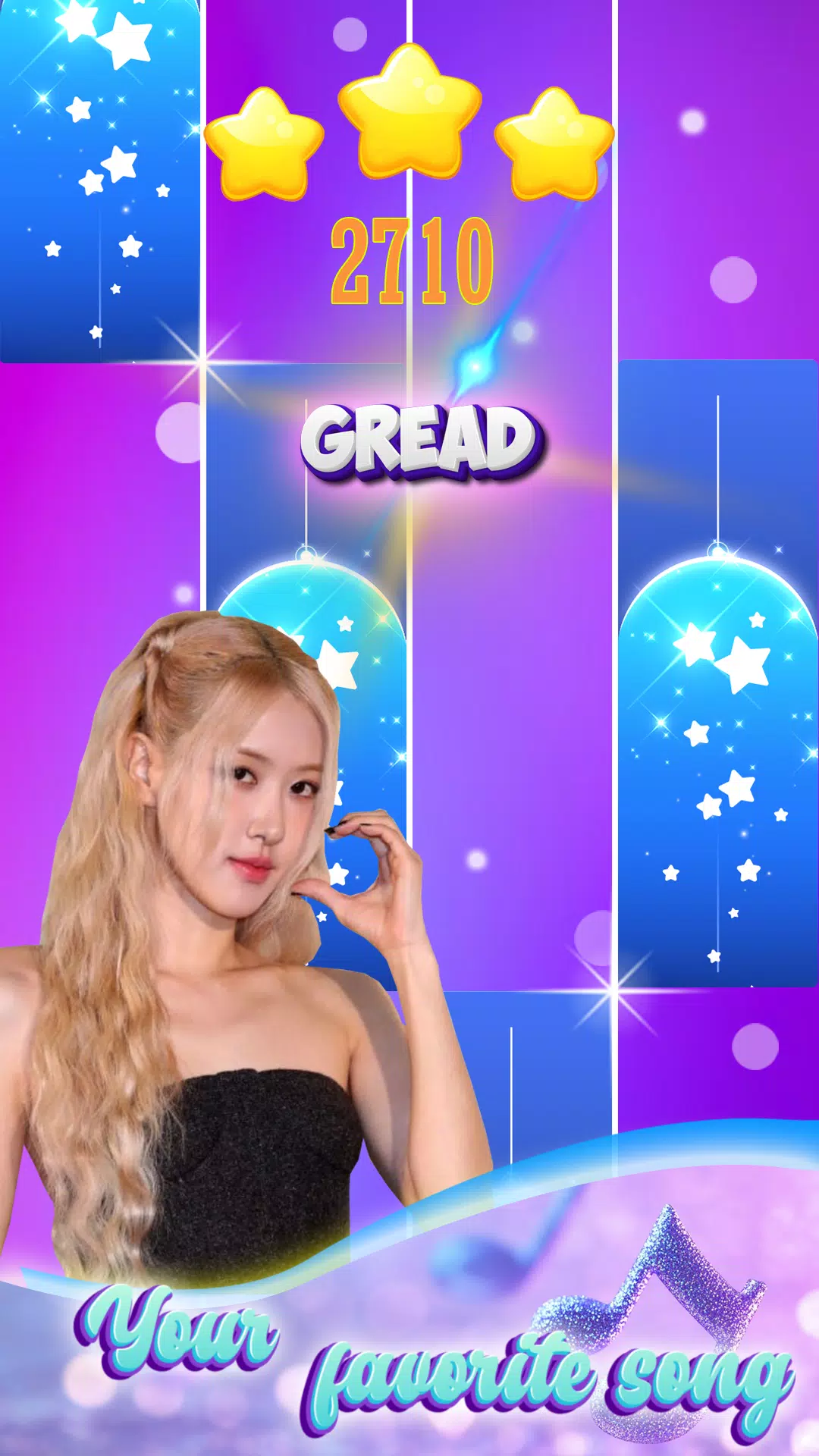 ROSÉ - Blackpink Piano Tiles Screenshots