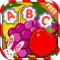 ABC Alphabet Fruit Veg Flashcards Write