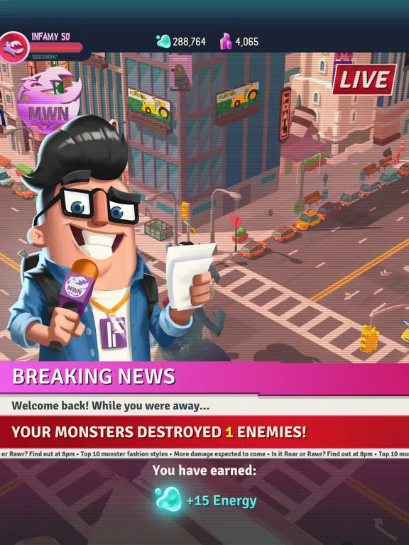 Captures d'écran de I Am Monster: Idle Destruction iPad 