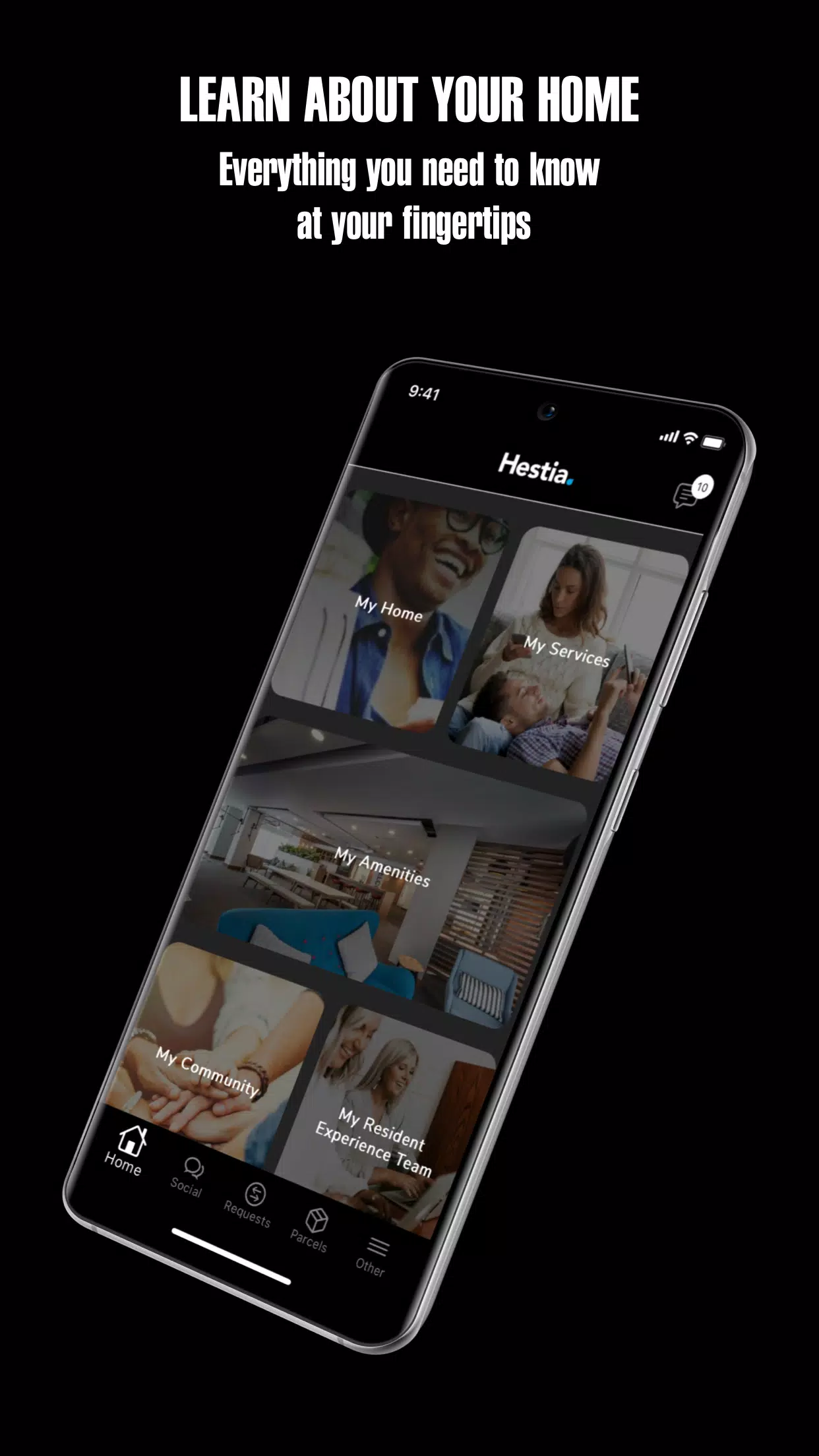 Hestia Resident App Screenshots