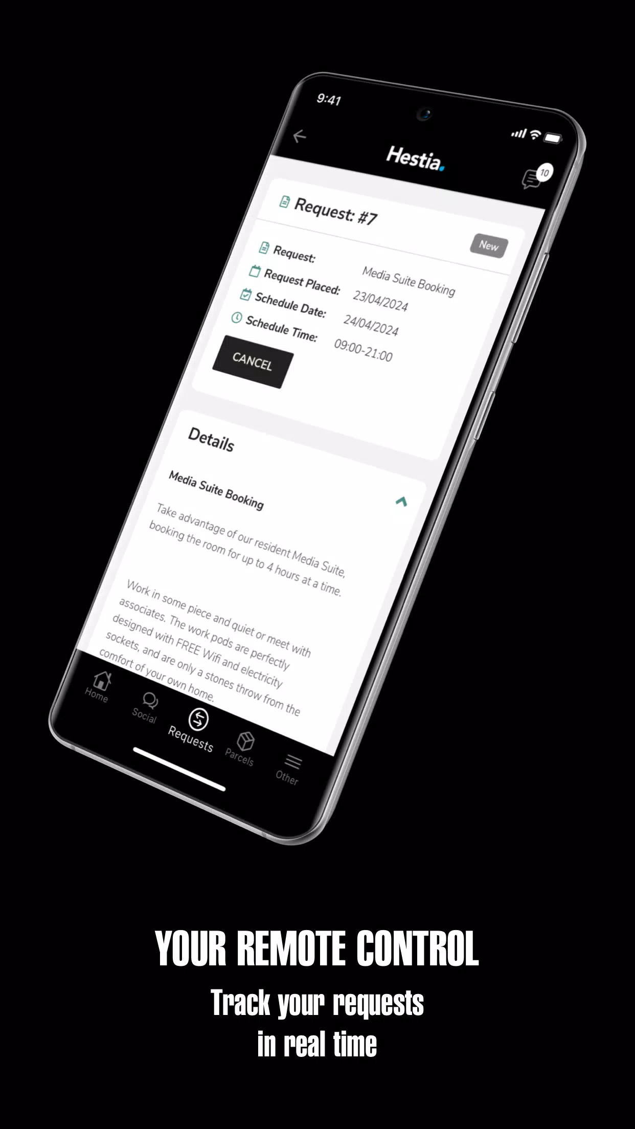 Hestia Resident App Screenshots