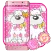 Pink White Kawaii Puppy Theme