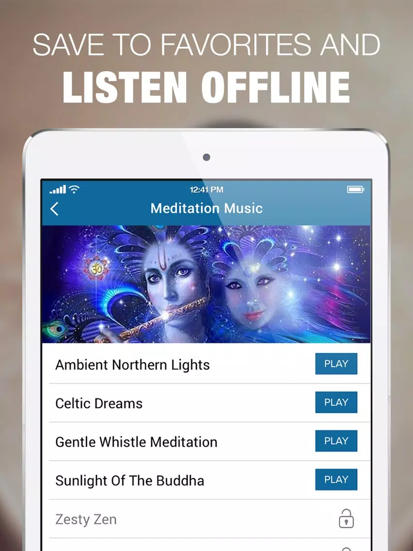 Relaxing Meditation Music & Calm Relaxing Sounds iPad Screenshots