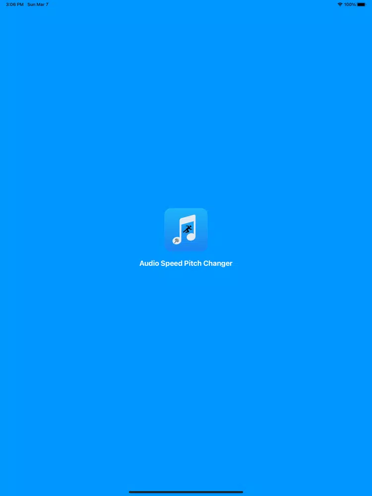 Audio Speed Pitch Changer iPad Screenshots