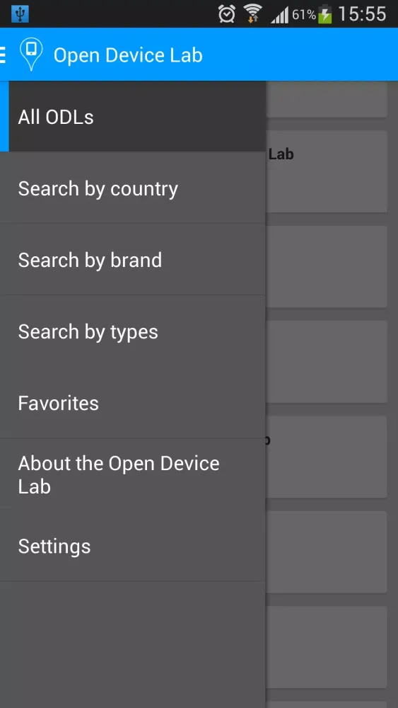 Open Device Lab Screenshots