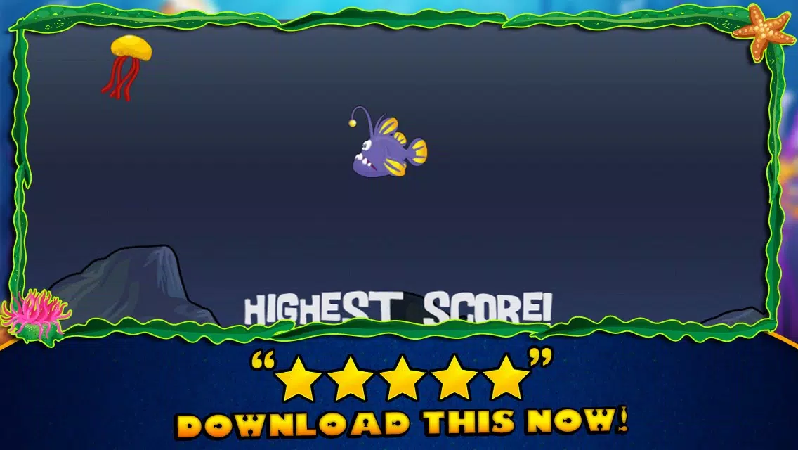 ภาพหน้าจอของ Jelly Fish - A fun game in scary water
