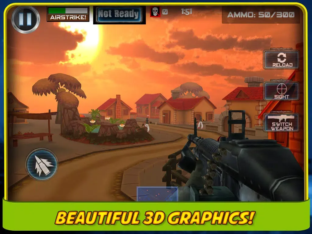 3D War Girls vs Battle Zombies - Fighting Games iPad  Screenshots