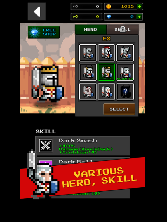 Grow Dungeon Hero iPad 应用截图