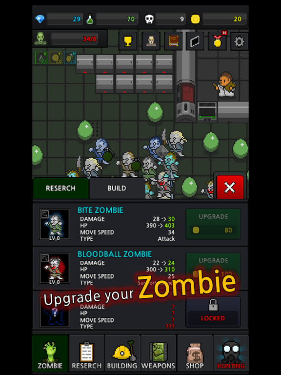 Grow Zombie inc iPad 应用截图