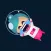 Astrogirl - Astronaut Emoji