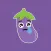 Eggplant Aubergine Stickers