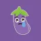 Eggplant Aubergine Stickers