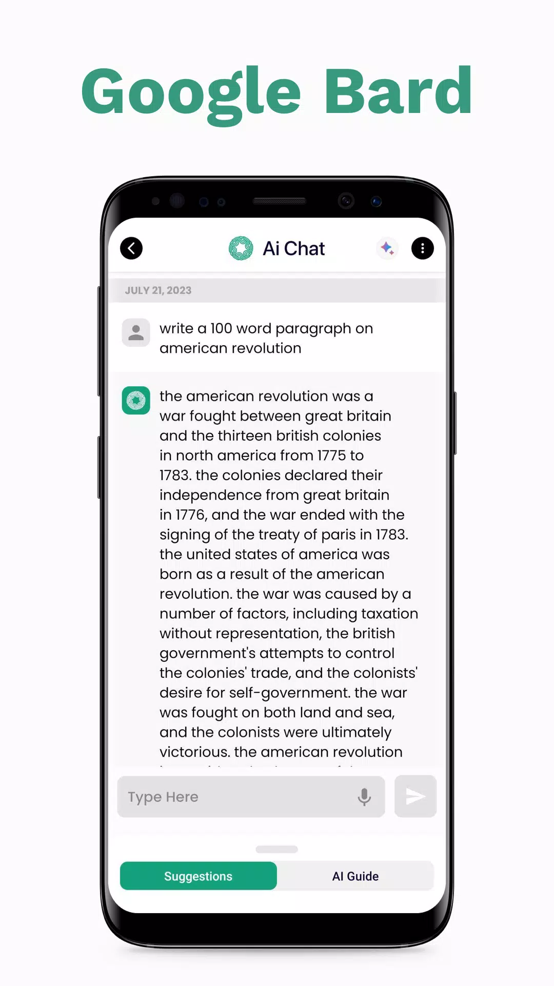 Ai Assistance, ChatBot: AiChat Screenshots
