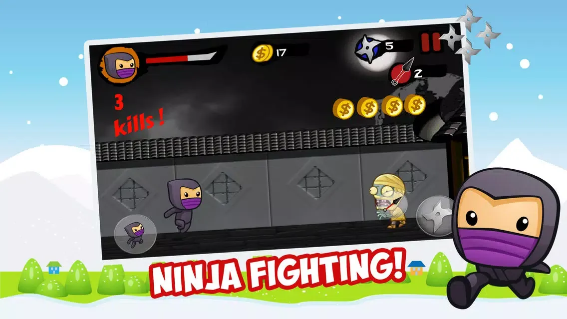Capturas de pantalla de Ninja Fighting Heroes - Adventure Battle and Run at a village