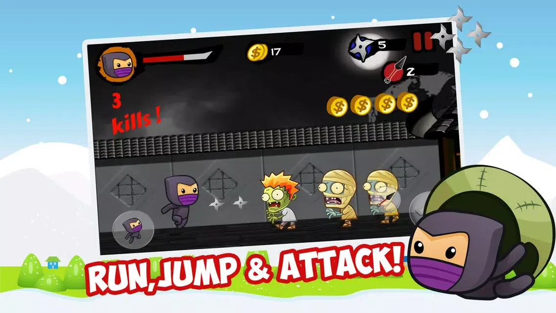 Capturas de pantalla de Ninja Fighting Heroes - Adventure Battle and Run at a village