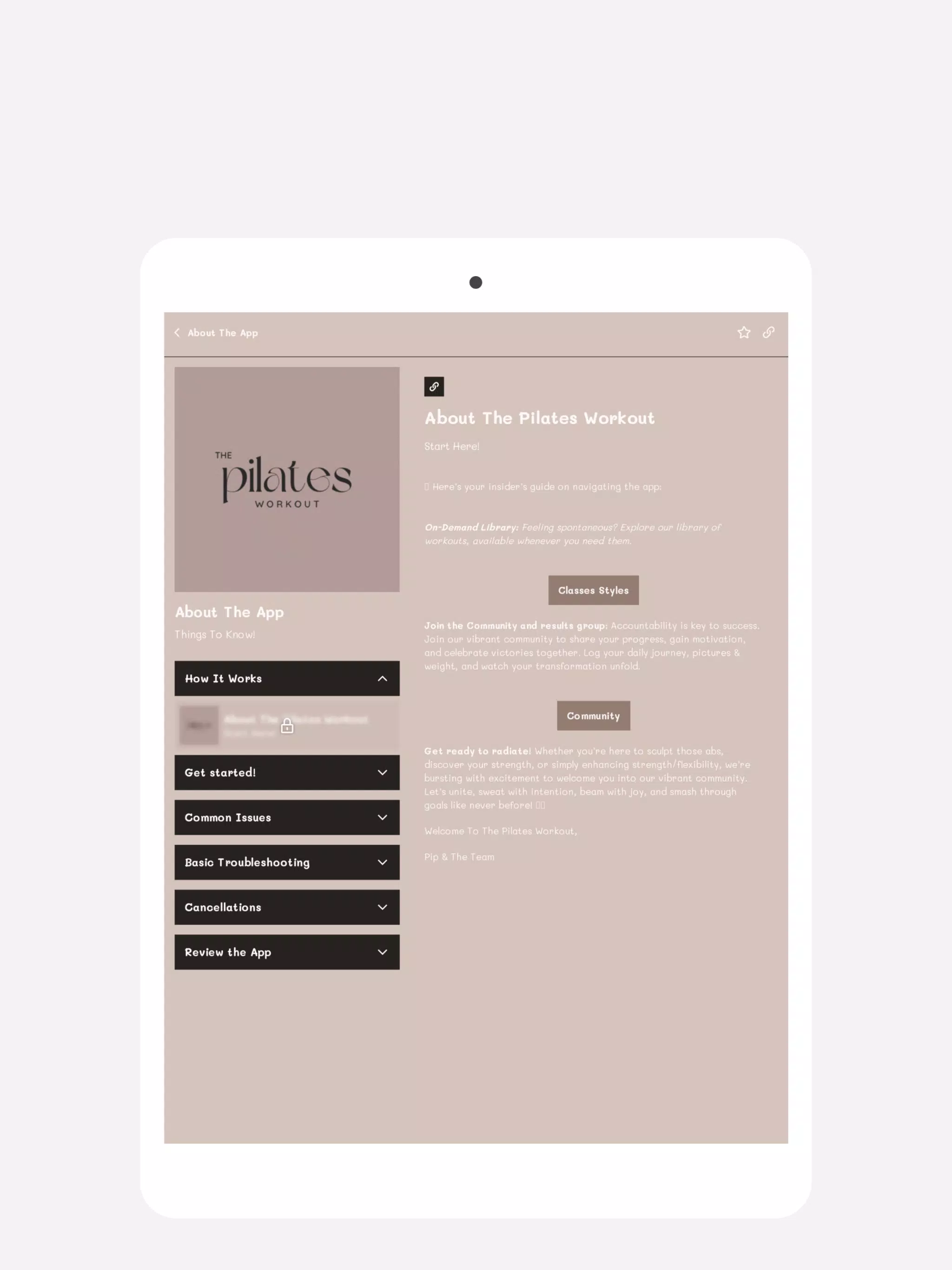 The Pilates Workout Screenshots