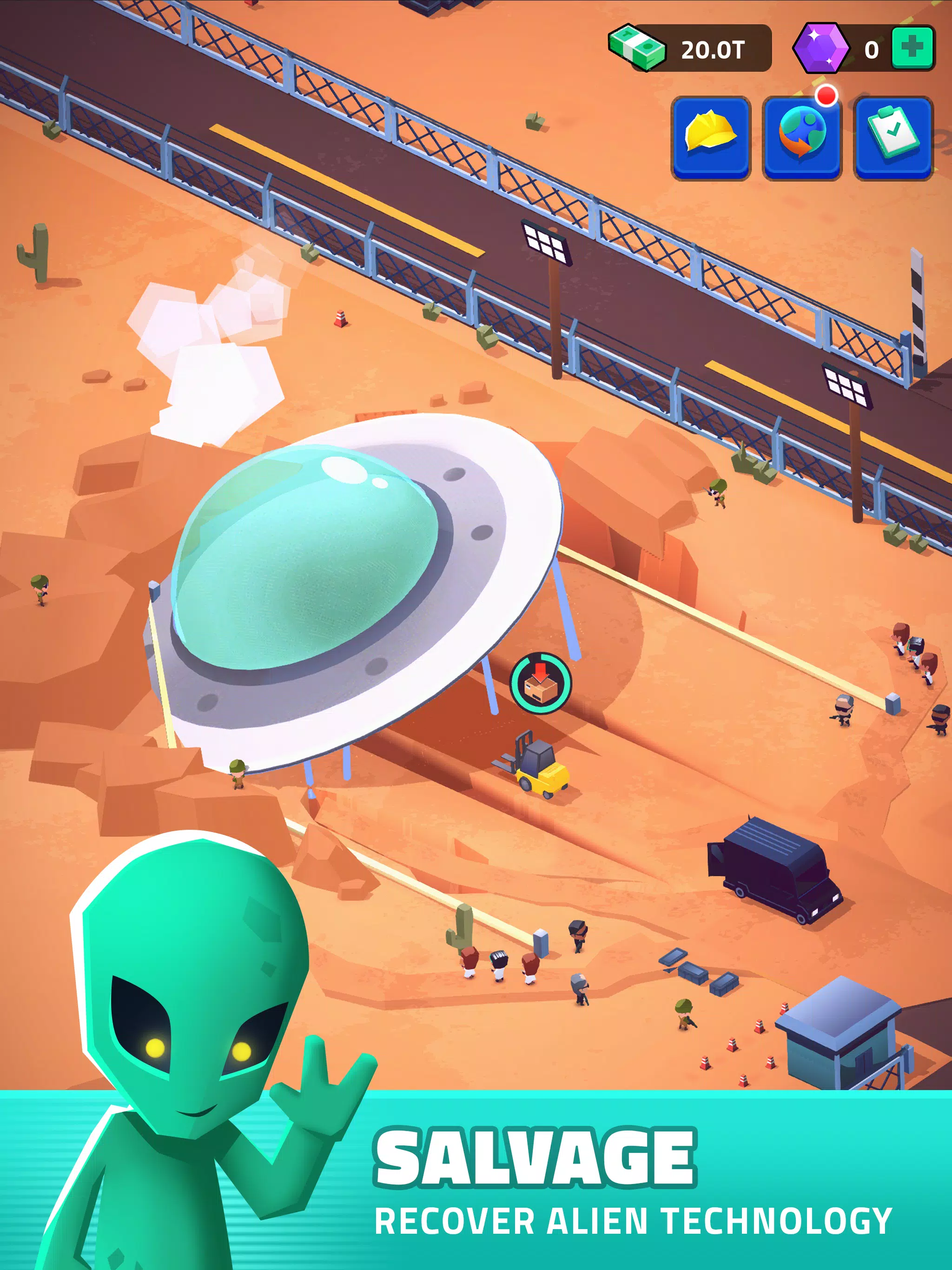 Idle Area 51 Screenshots