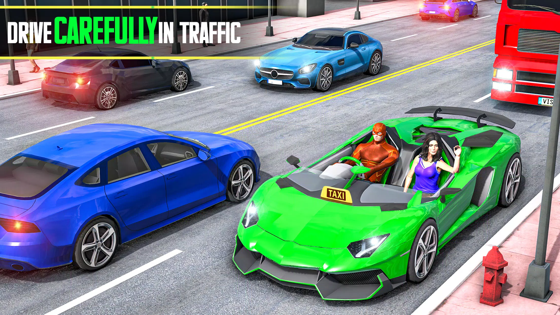 Superhero Car Games Taxi Games Screenshots