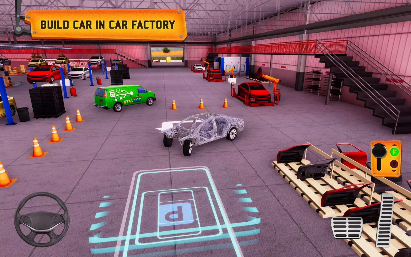 Car Factory Parking Simulator Screenshots