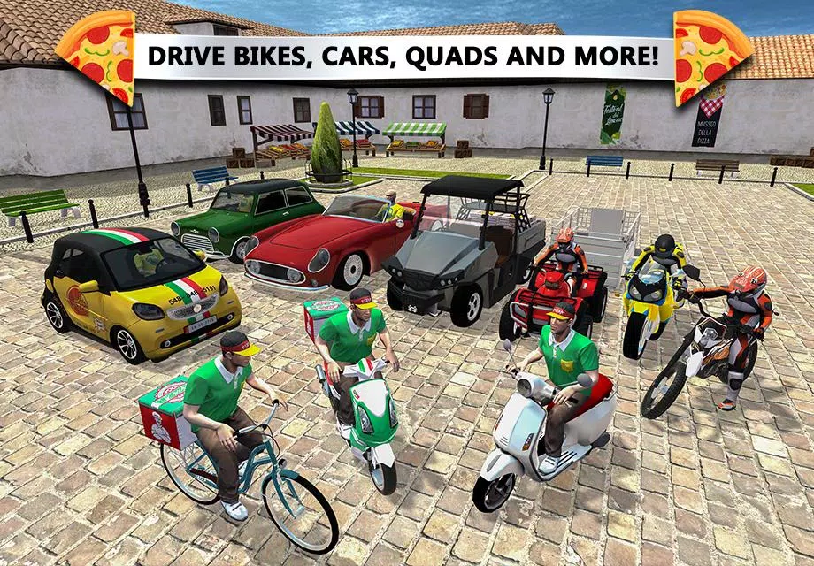 Pizza Delivery: Driving Simula Screenshots