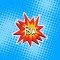 Comic Book Pow Stickers
