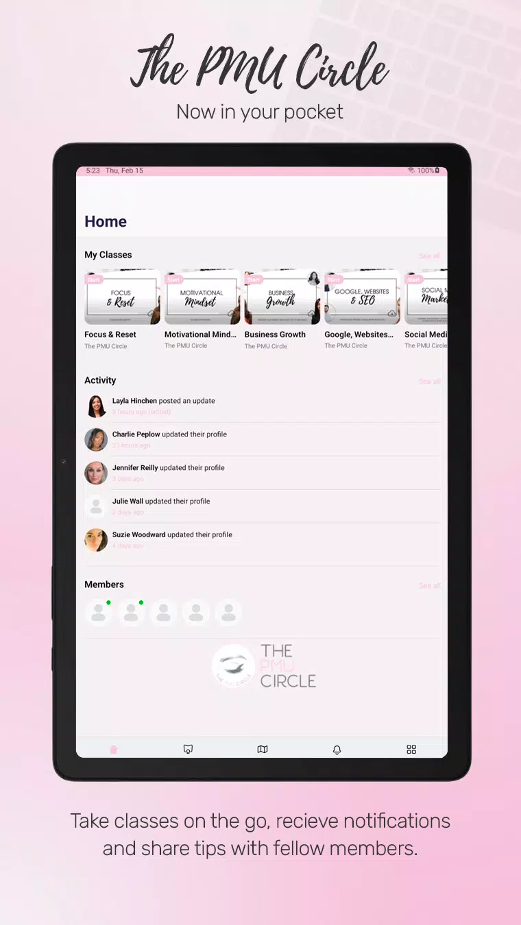 The PMU Circle Screenshots