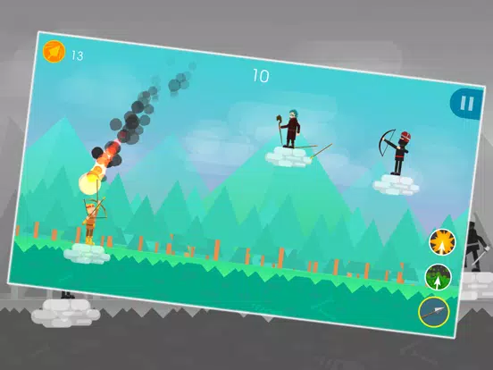 Funny Archers - 2 Player Archery Games iPad  Screenshots
