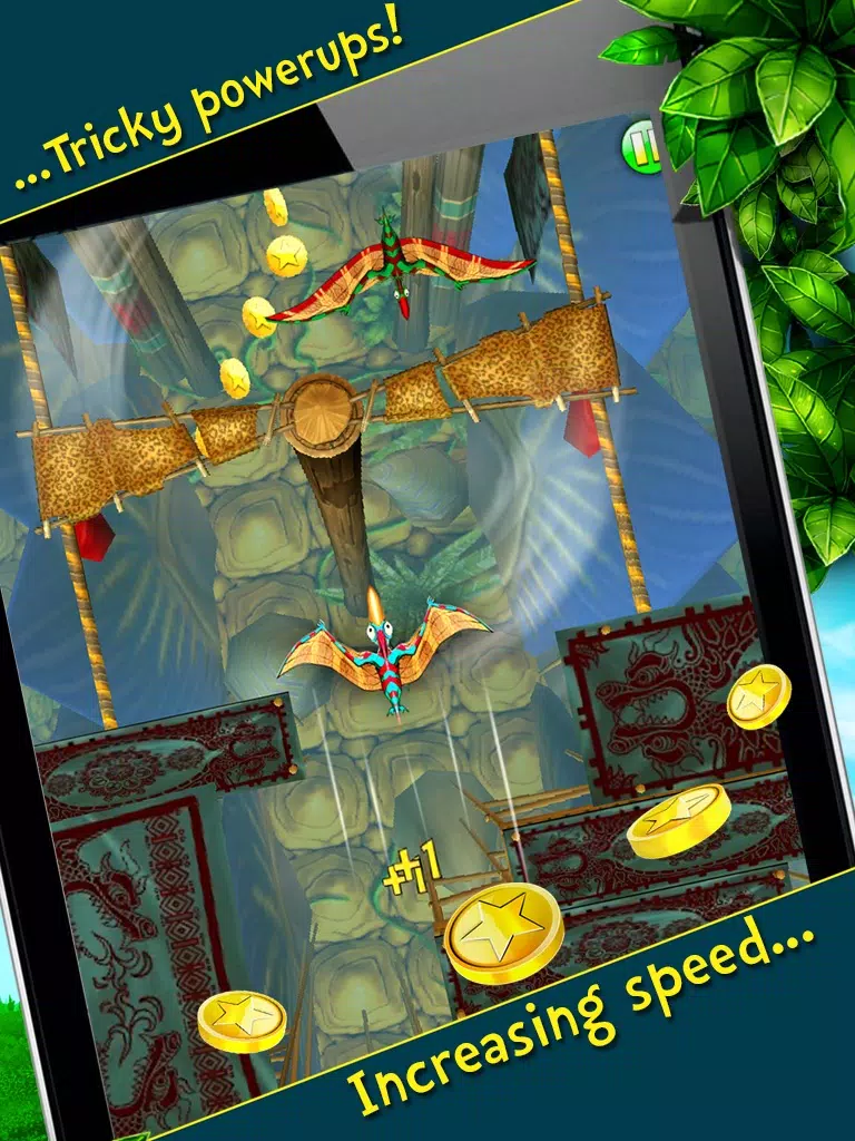 تصاویر Jungle Rumble – The Prehistoric 3D Fun Arcade Challenge Game with Angry Dinosaurs, Birds and Coins iPad 