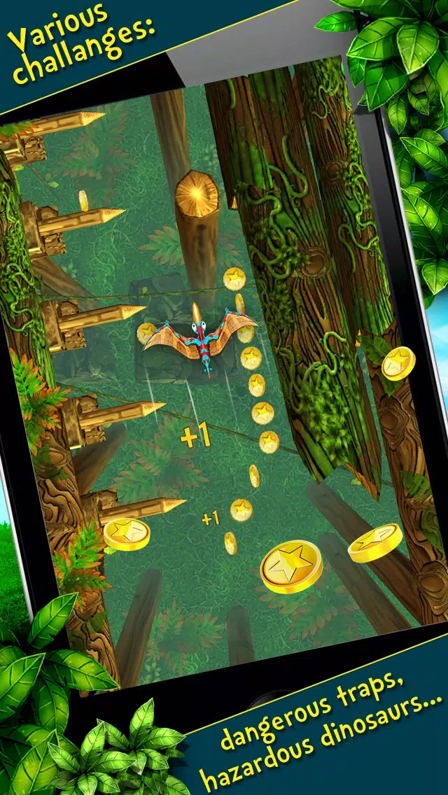 تصاویر Jungle Rumble – The Prehistoric 3D Fun Arcade Challenge Game with Angry Dinosaurs, Birds and Coins