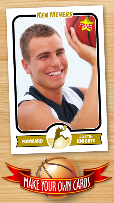 Basketball Card Maker (Ad Free) - Make Your Own Custom Basketball Cards with Starr Cards Screenshots