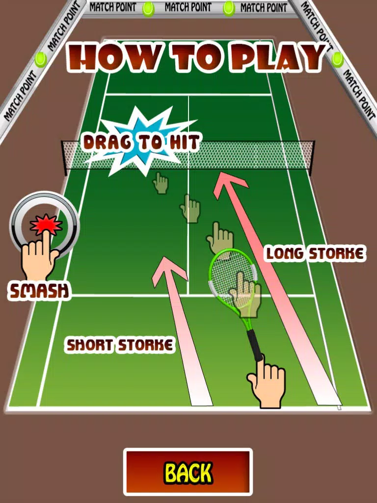 Match Point - Touch 'n Hit Tennis Game iPad Screenshots