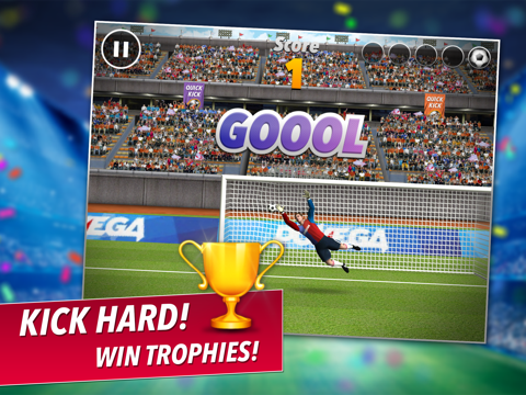Quick Kick: The Best Penalty Shooting Football Game 2015 iPad  Screenshots