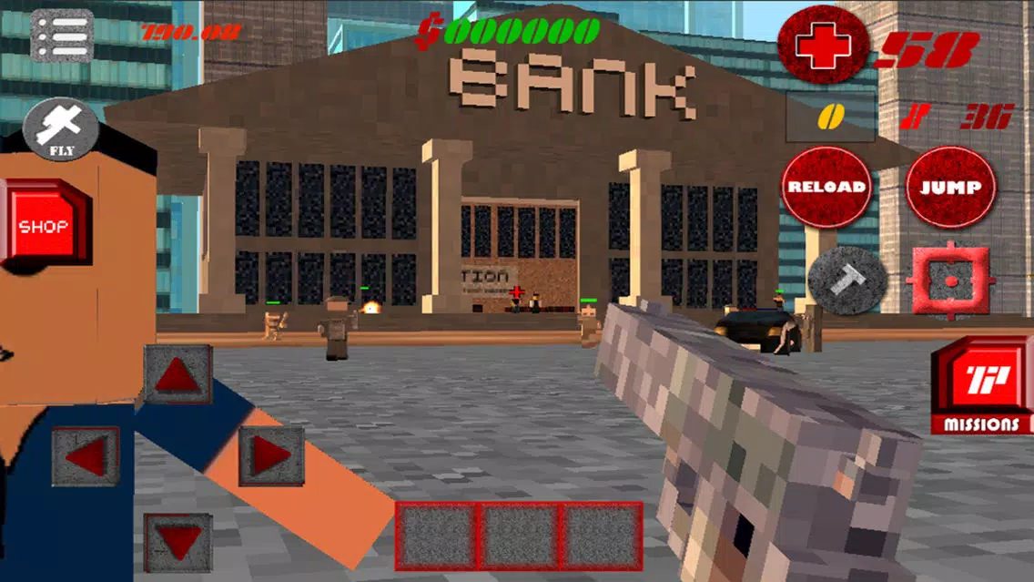 Ảnh chụp màn hình của Craft City Gangs Multiplayer